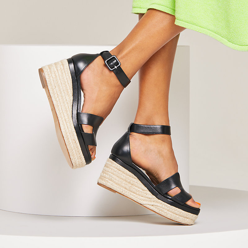 Alpargata Elda - Preto | Hermès Brasil